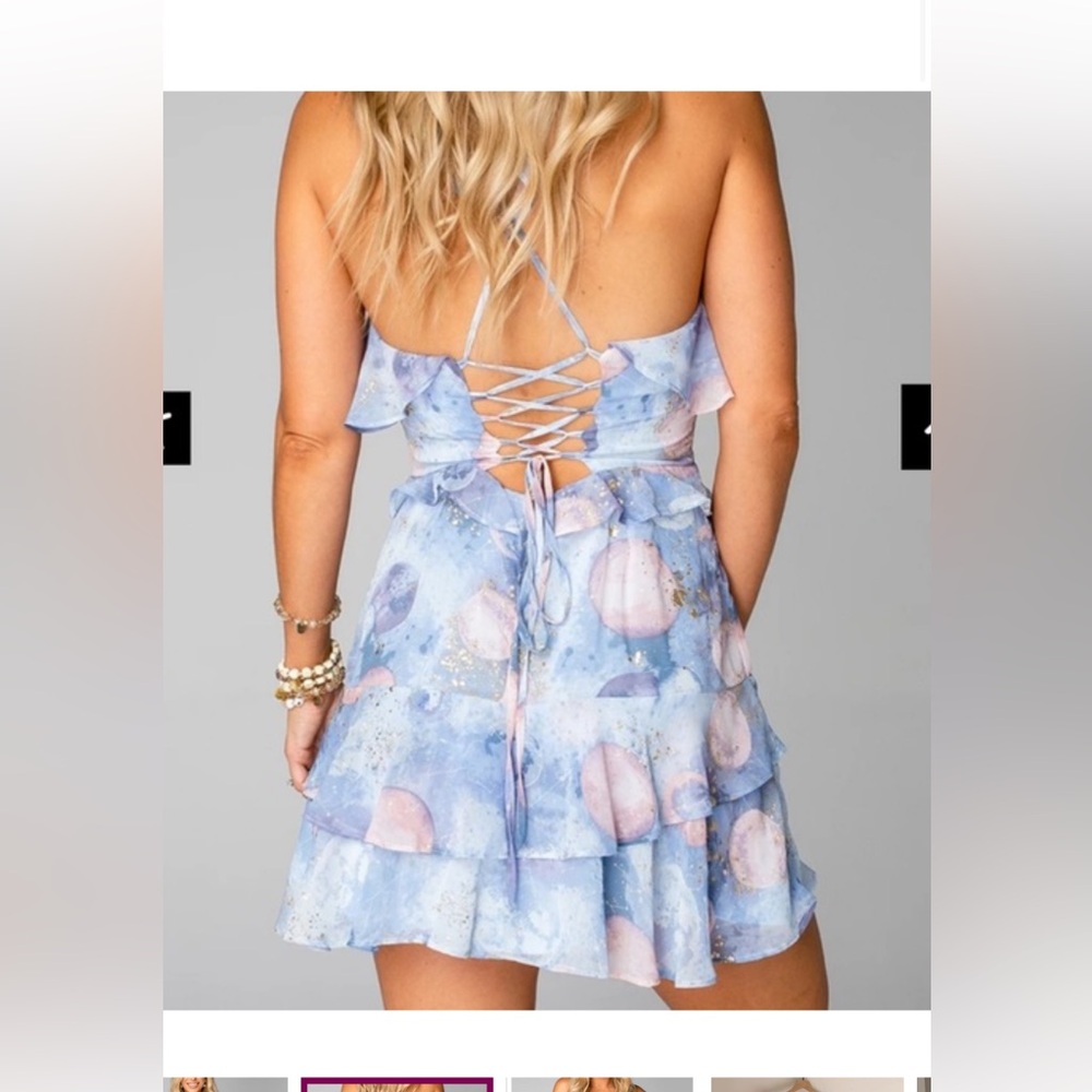 NWT -💙🩷🌸🎀Buddy Love - Julia Cosmic Dress - Picture 3 of 11